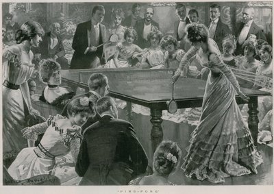Ping-Pong (litho) - Lucien Davis
