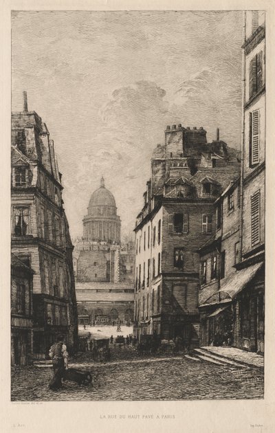 La rue du Haut Pavé à Paris - Lucien Gautier