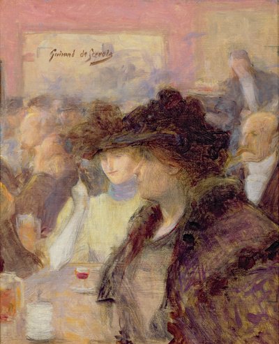 Au Café - Lucien Guirand de Scevola