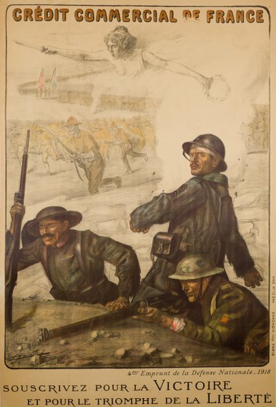 Crédit Commercial De France Souscrivez Pour La Victoire, vers 1918 - Lucien Hector Jonas