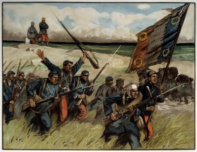 Première Guerre mondiale (1914-1918) : Charge à la baïonnette en septembre 1914 - Lucien Hector Jonas