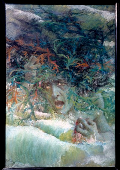 La Méduse ou vague furieuse 1897 - Lucien Levy Dhurmer