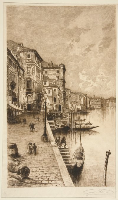 Quai, Venise - Lucien Marcelin Gautier