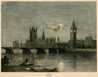 Westminster la nuit - Lucien Marcelin Gautier