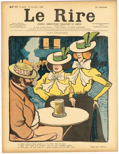 Couverture de "Le Rire", Satirique en Couleurs - Lucien Metivet