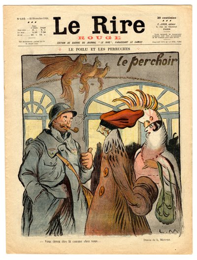 Couverture de "Le Rire rouge", satirique en couleurs - Lucien Metivet