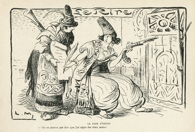Illustration dans Le Rire, 26/10/12 - La paix d