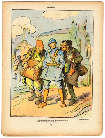 La Baionnette, Satirique en couleurs - Lucien Metivet