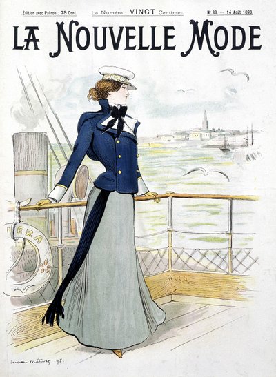 Voile : femme sur le pont d
