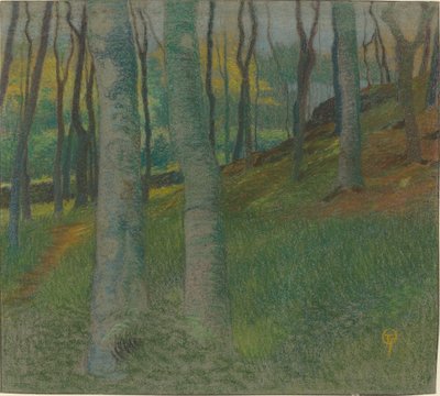 Paysage boisé - Lucien Ott