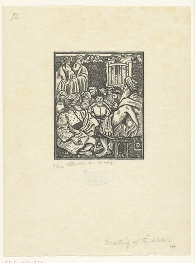 Réunion de Boaz avec les dix anciens - Lucien Pissarro