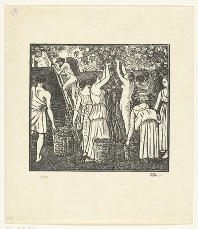 La Vendange (Daphnis et Chloé) - Lucien Pissarro