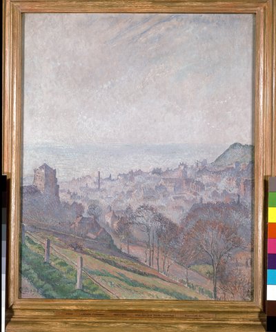 Hastings : Brume, Soleil et Fumée - Lucien Pissarro