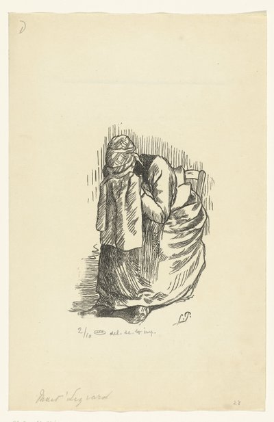 Femme pleurant (Mait
