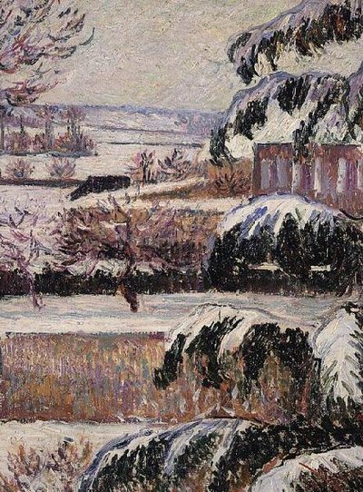 Impression de neige, Eragny - Lucien Pissarro