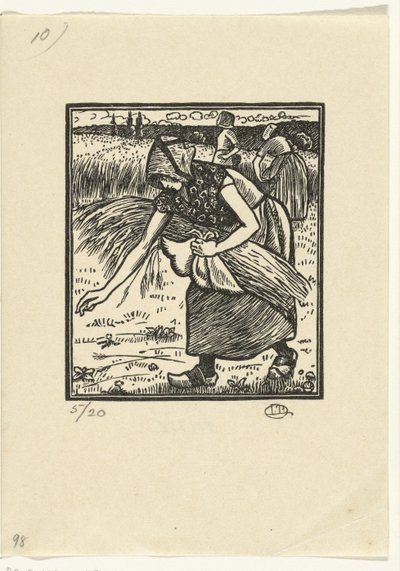 Ruth ramasse des épis - Lucien Pissarro
