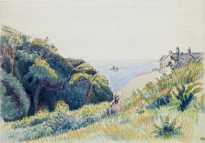 La Maison du Garde-Côte, Ecclesbourne, 1918 - Lucien Pissarro