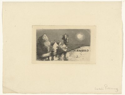 Carte de visite pour Madame Pissarro - Lucien Pissarro