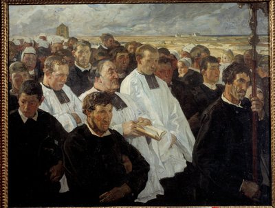 Procession à Penmarch en Bretagne - Lucien Simon