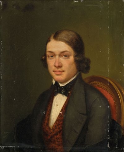 Portrait du compositeur Robert Schumann, 1842 - Lucienne Collière