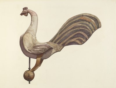 Girouette en forme de coq, 1935-1942 - Lucille Chabot