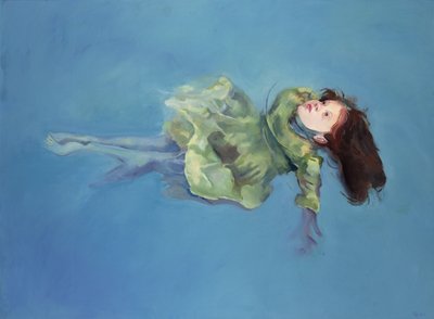 Fille flottante, 2004 (huile sur toile) - Lucinda Arundell