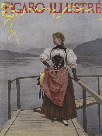 En Suisse. Couverture de Le Figaro Illustré, juillet 1893 - Lucius Rossi