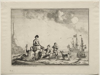 Vendeur de poissons, 1701 - Ludolf Backhuysen