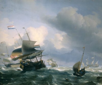 Port avec navires - Ludolf Backhuysen