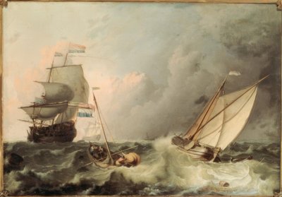 Voiliers sur mer agitée - Ludolf Backhuysen