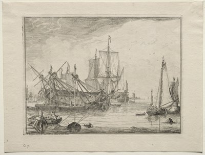 Navires en réparation, 1701 - Ludolf Backhuysen