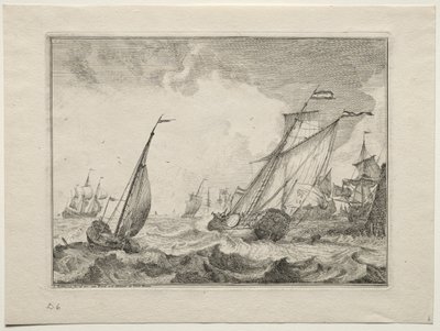 Navires dans une Tempête, 1701 - Ludolf Backhuysen