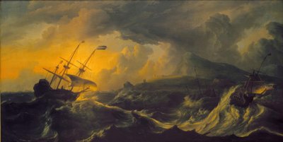 Tempête sur une côte montagneuse - Ludolf Backhuysen