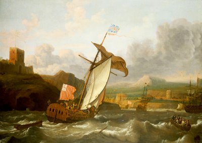 Un yacht anglais naviguant vers Plymouth, fin du XVIIe siècle - Ludolf Bakhuizen