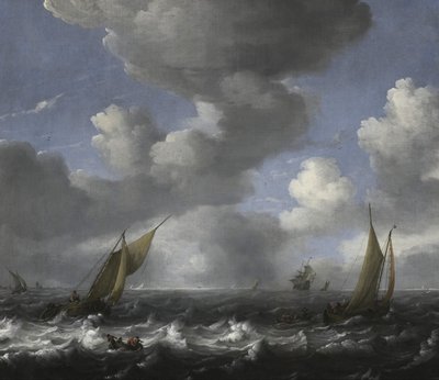 Paysages marins et bateaux de pêche - Ludolf Bakhuizen