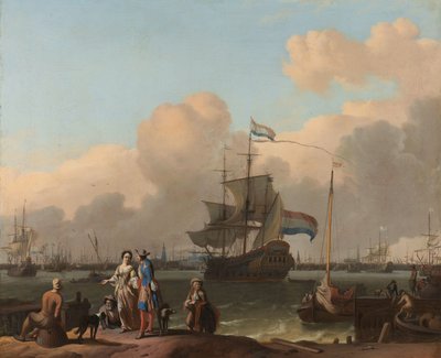 Le Y à Amsterdam, avec la frégate 