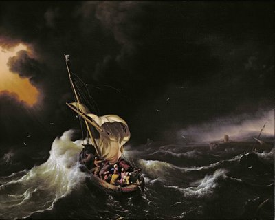 Le Christ dans la tempête sur la mer de Galilée - Ludolf I Backhuysen