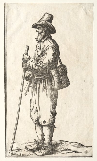Mendiant de Profil Vers la Gauche - Ludolph Büsinck