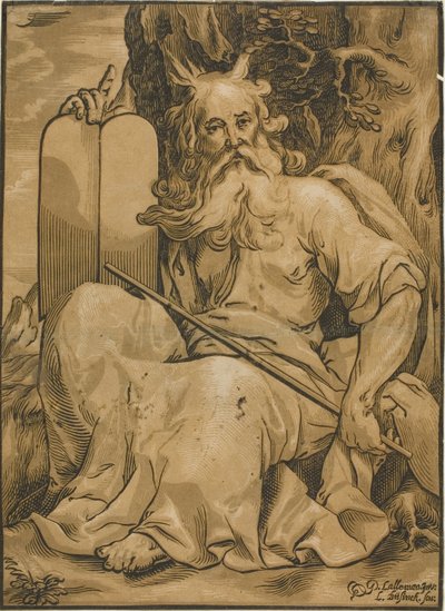 Moïse avec les tables de la loi - Ludolph Büsinck