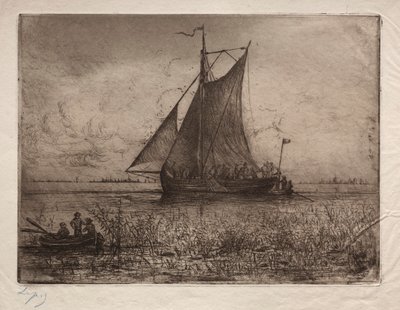 Paysage Fluvial Néerlandais - Ludovic Napoléon, Vicomte Lepic