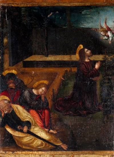 Prière dans le jardin des oliviers Série des 15 mystères du Rosaire - Ludovico Brea