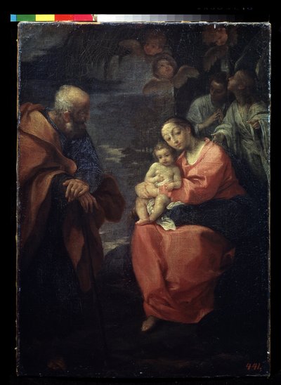 Le repos de la sainte famille lors de la fuite en Égypte - Ludovico Carracci
