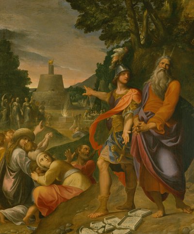 Moïse brisant les Tables de la Loi - Ludovico Carracci