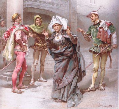 Nourrice Dieu vous bonjour messieurs., illustration de Roméo et Juliette - Ludovico Marchetti