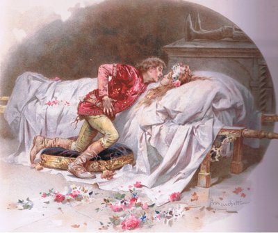 Tes drogues sont rapides. Ainsi, avec un baiser, je meurs., illustration de Roméo et Juliette - Ludovico Marchetti