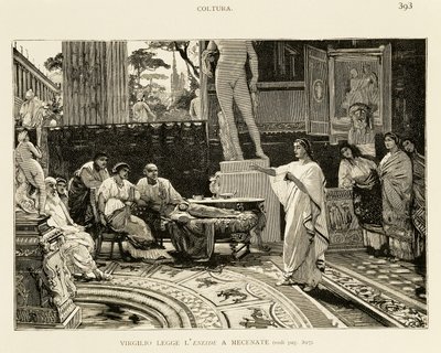 Mécène écoutant Virgile lire l