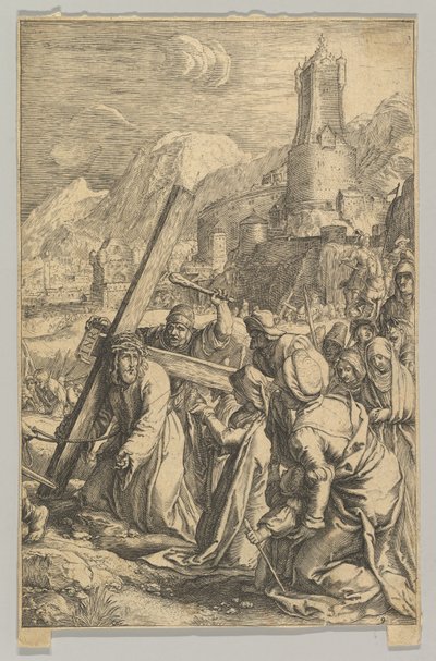 Christ portant la croix, de La Passion du Christ, ca. 1623 - Ludovicus Siceram
