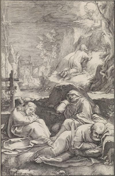 Christ dans le jardin de Gethsémani (La Passion) - Ludovicus Siceram