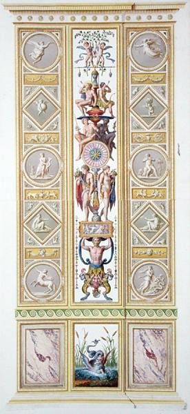 Panneau de la loggia de Raphaël au Vatican, de 