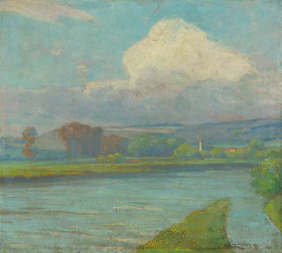 Paysage avec rivière - Ludovit Cordak
